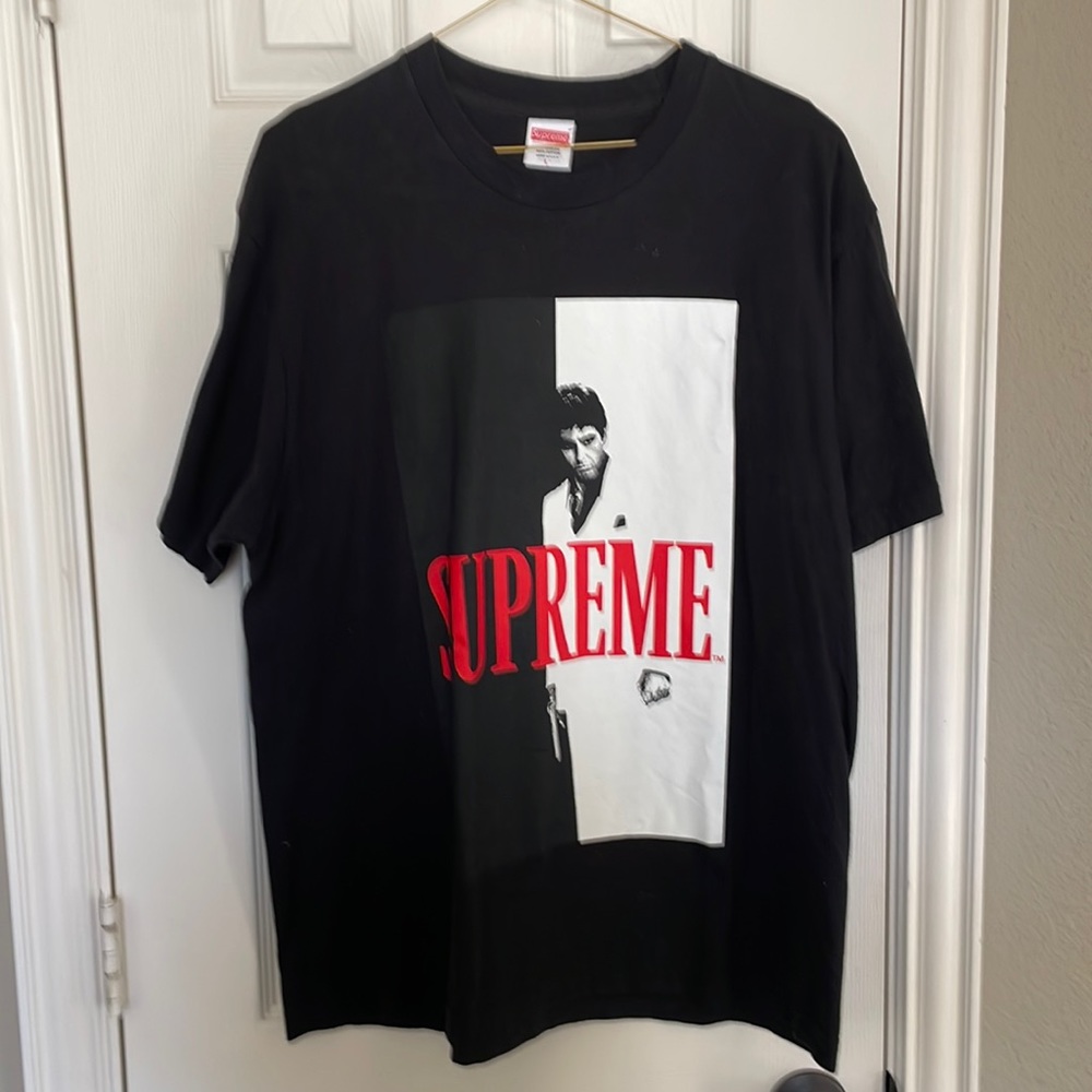 Supreme Scarface Split Tee black size Large FW17